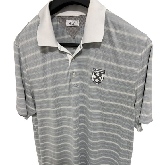 Adidas Adipure Golf Shirt Mens Mistwood Golf Club Logo Size Large - Picture 2 of 6